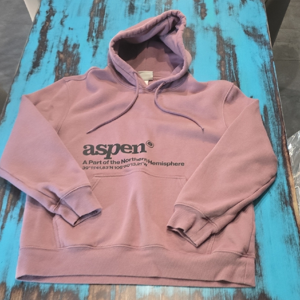 H&M Purple Sweater Relaxed Fit Cotton Blend